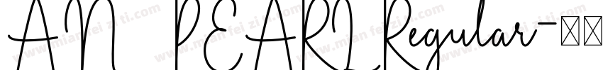 AN   PEARL Regular字体转换